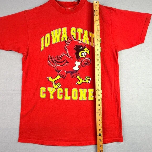 Vintage 90's Iowa State Cyclones Shirt Men’s XL Red Delta NCAA Football USA - Picture 6 of 11